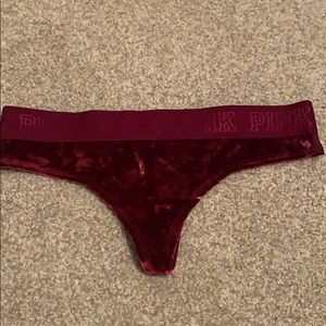 Pink Victoria’s Secret thong